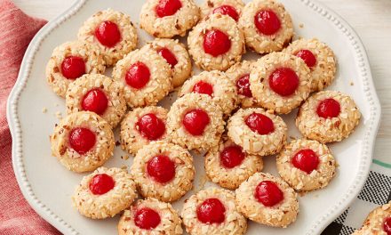 Chewy Almond-Cherry Cookies