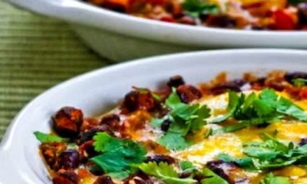 Baked Mexican-Style Beans with Sour Cream and Chiles