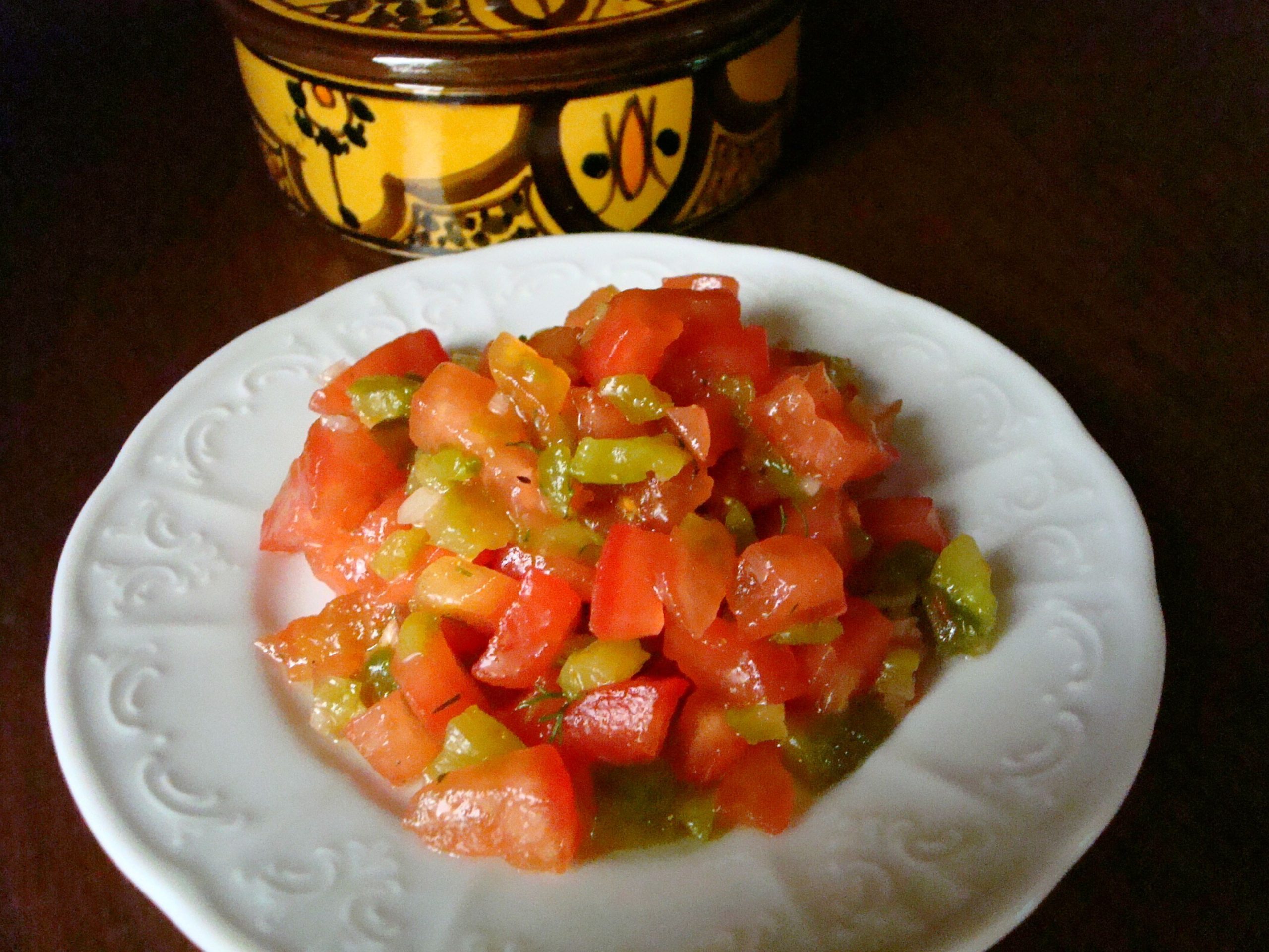 Moroccan Tomato and Roasted Pepper Salad