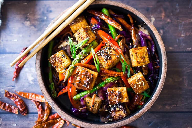 Szechuan Braised Tofu and Vegetables