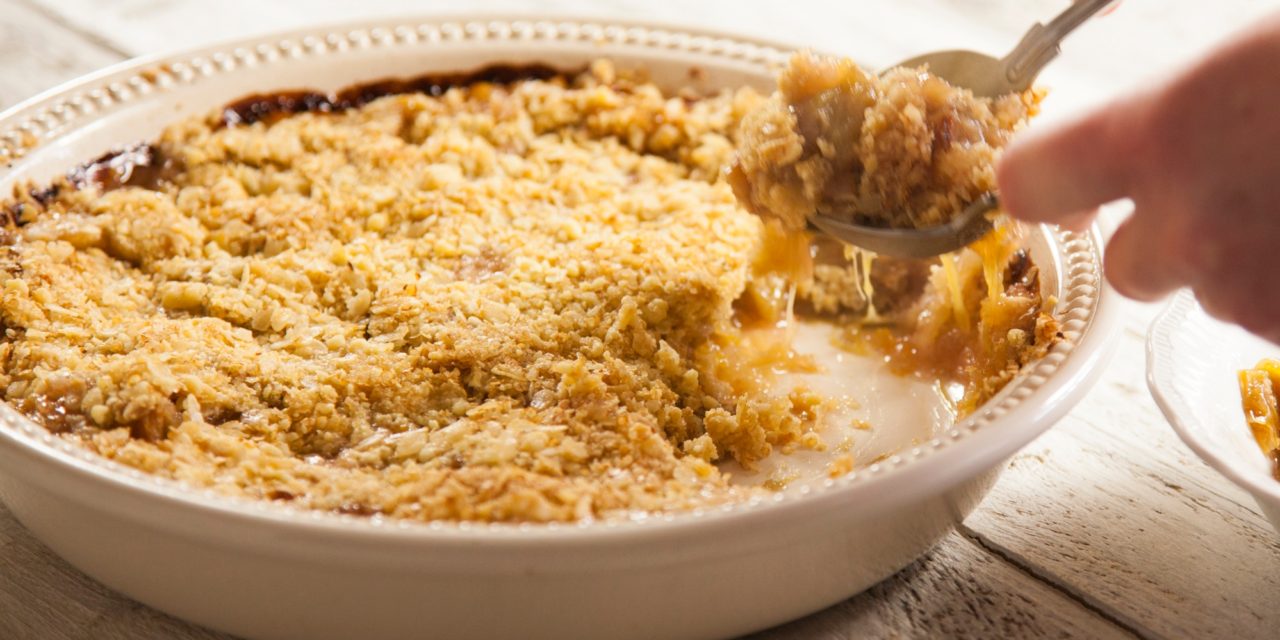 Pear and Apricot Crisp