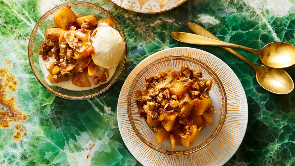 Pear and Apricot Crisp