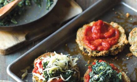 EGGPLANT PARMESAN WITH CREAMED SPINACH