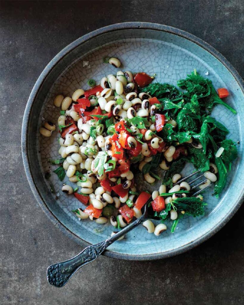 NEW YEAR’S BLACKEYED PEAS & GREENS Vegetarian Recipes