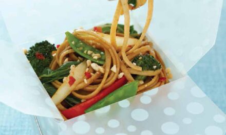 SPICY ASIAN STIR-FRY WITH WHOLE-WHEAT LINGUINE