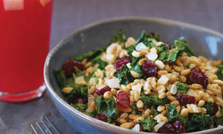 WARM FARRO PILAF WITH DRIED CRANBERRIES