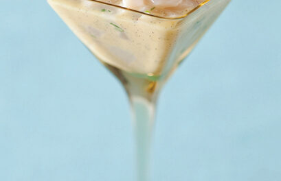 Chilled Scallop And Lychee Martini