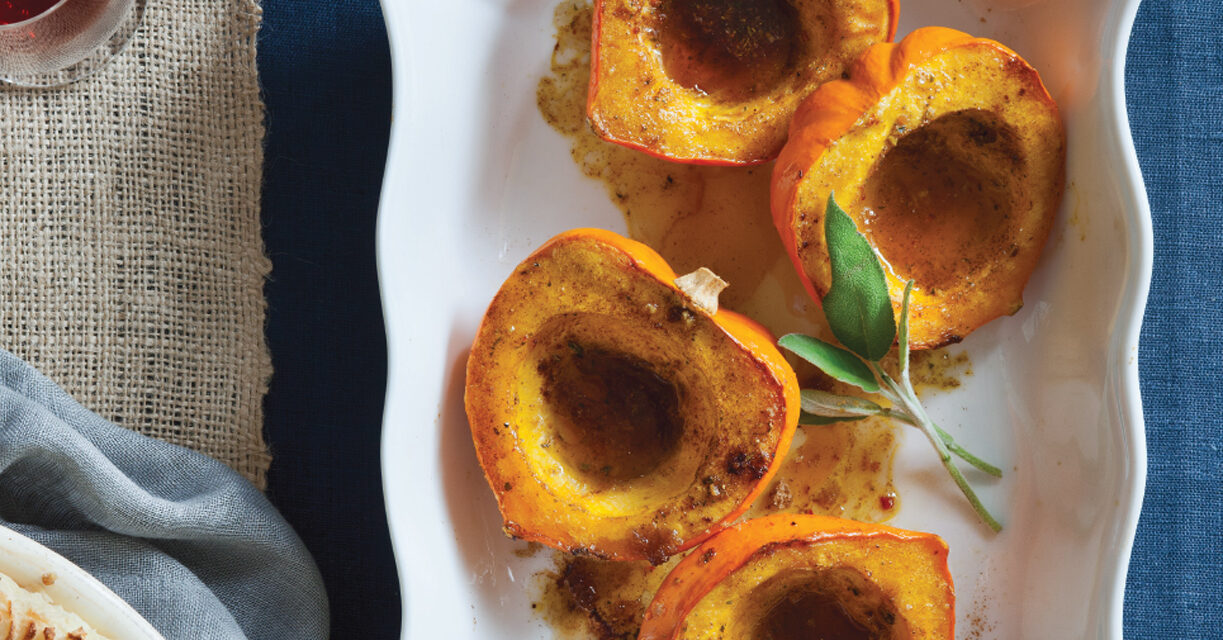 Baked Acorn Squash with Masala Spices