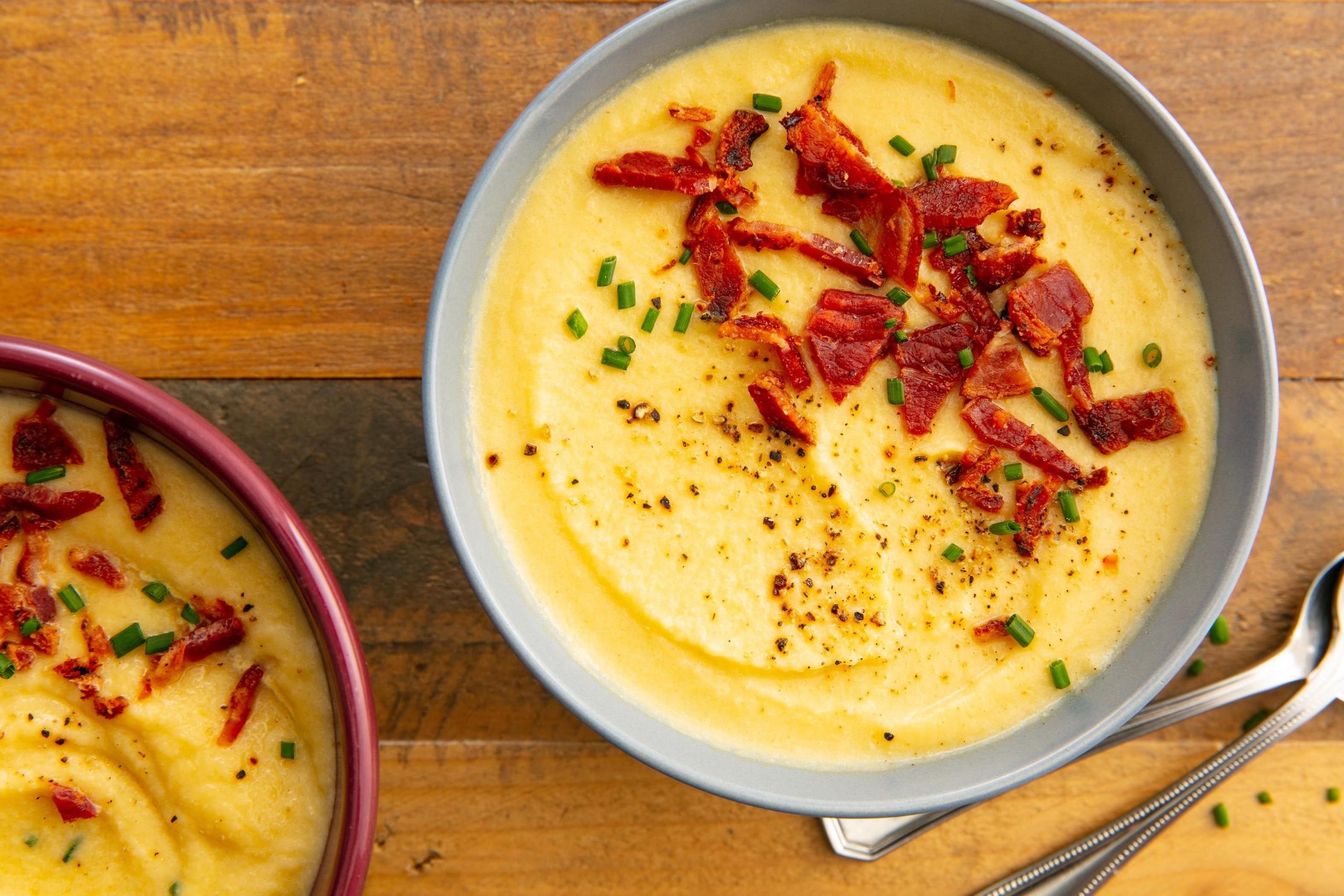 Roasted Cauliflower and Leek Soup