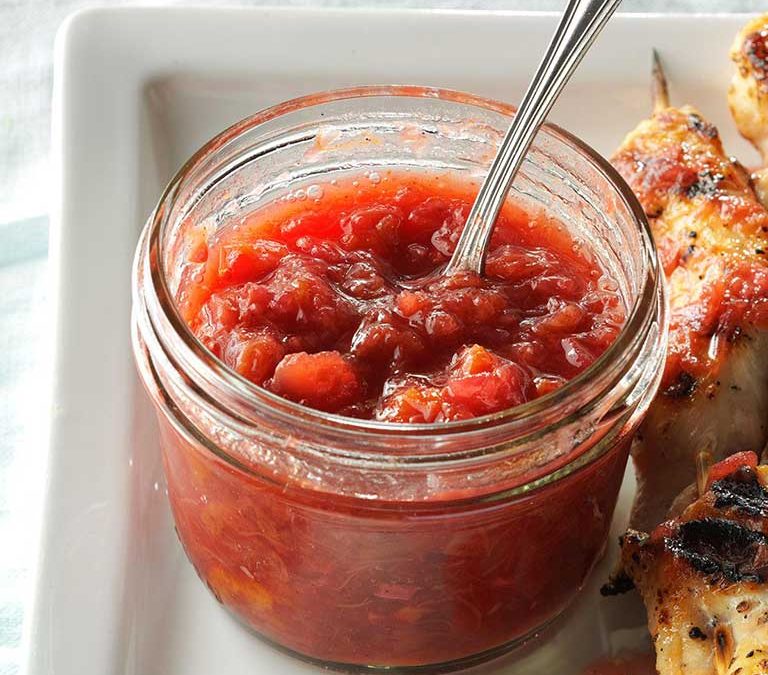 RHUBARB + GINGER CHUTNEY