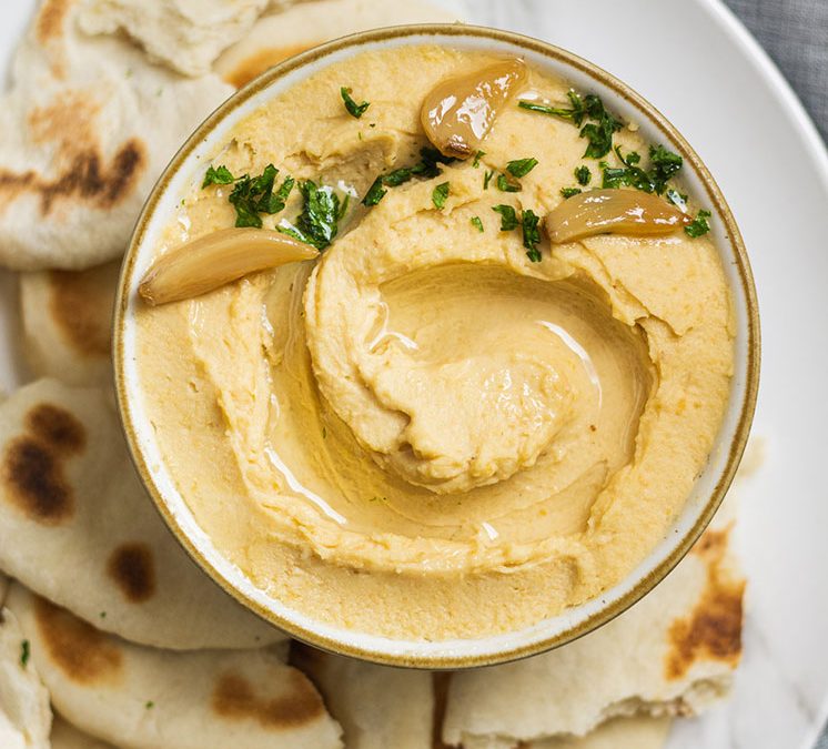 Hummus Spread with Pita Bread