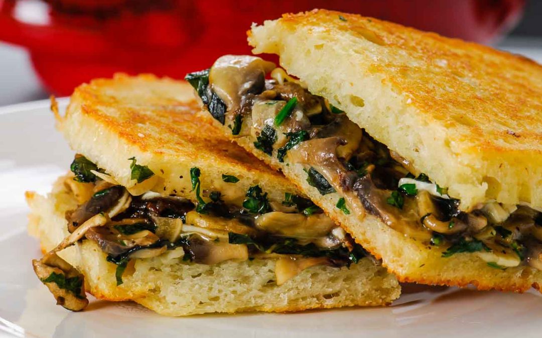 Panini with Grilled Mushrooms