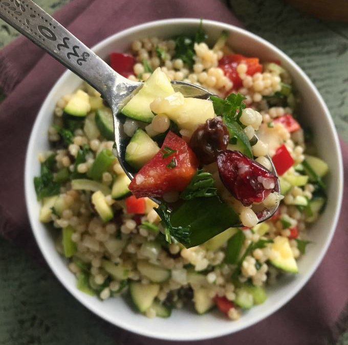 Lemon Couscous Salad with Fresh Fruit