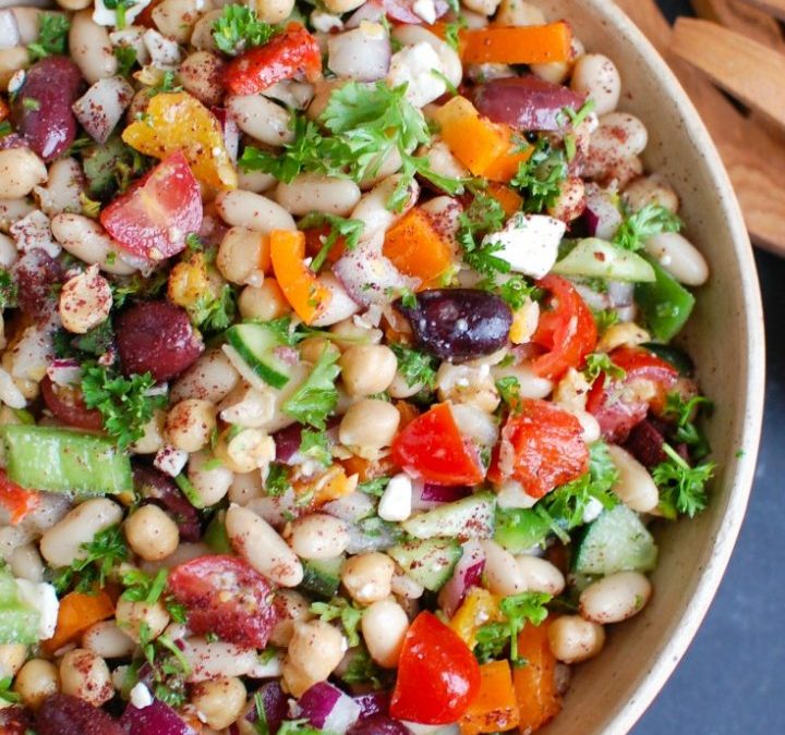 Mediterranean Beans and Greens Salad