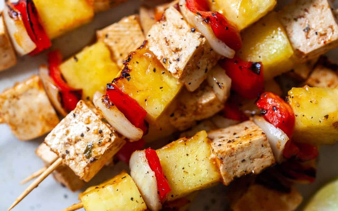 Caribbean Tofu Skewers