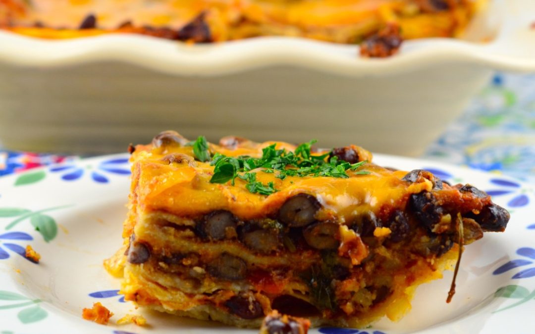 Tortilla and Black Bean Bake