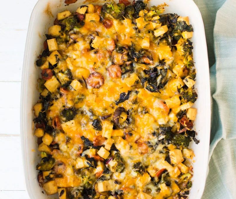 Vegetable Two-Grain Casserole