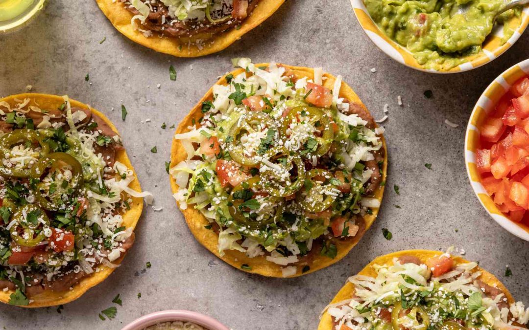 Tex-Mex Bean Tostadas