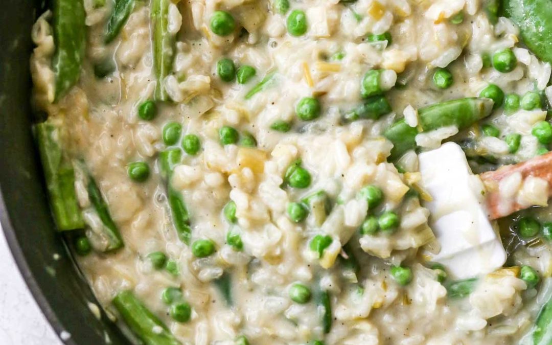 Asparagus-Leek Risotto