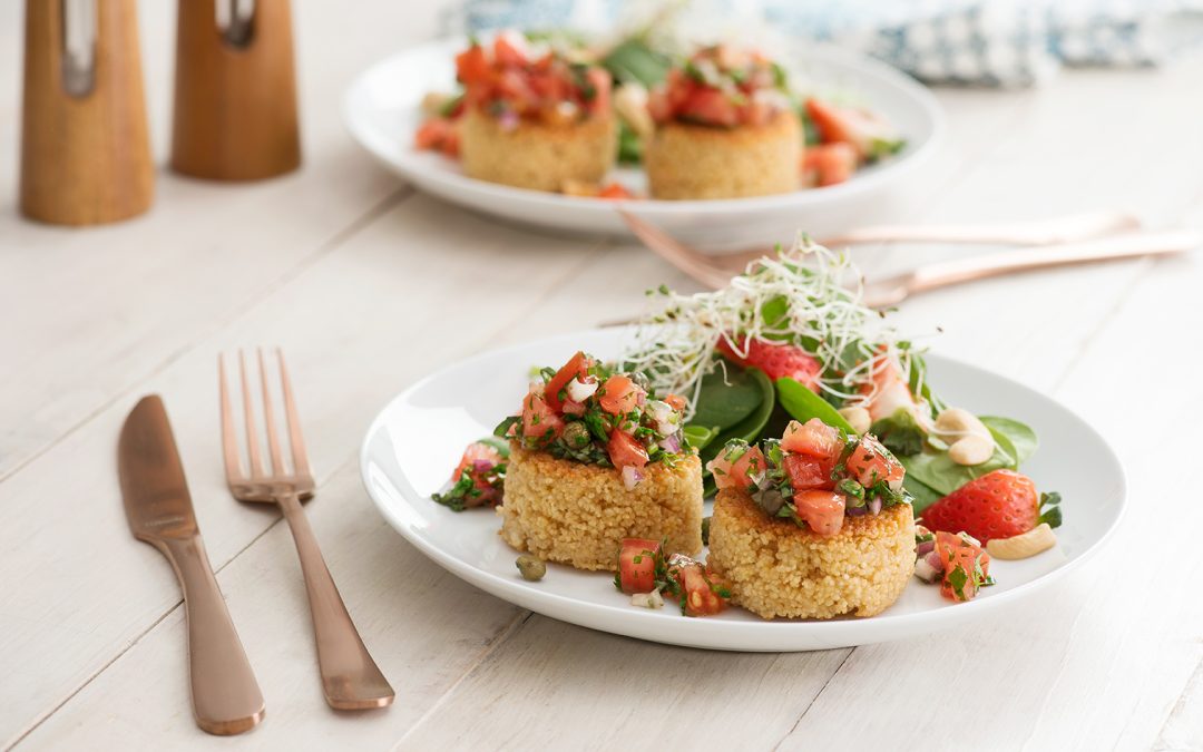 Couscous Cakes with Salsa