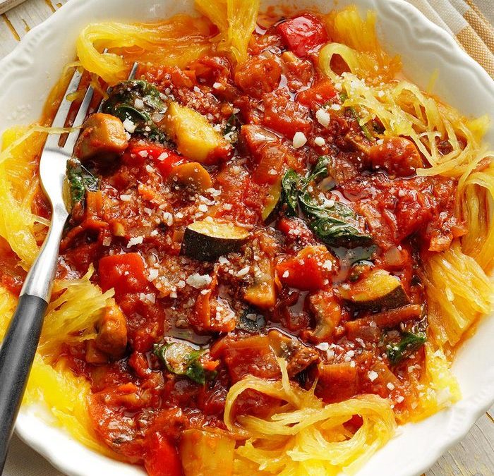 Spaghetti Squash with Chunky Tomato Sauce