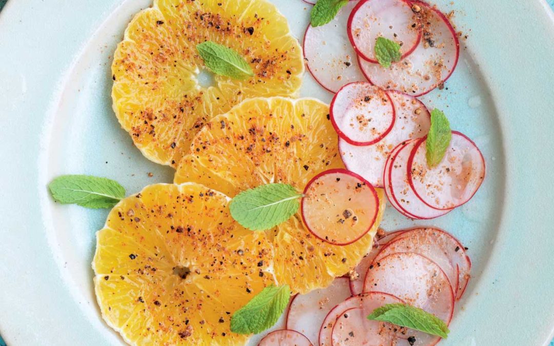 ORANGE AND RADISH SALAD NARANGI AUR LAL MOOLI KA SALAD