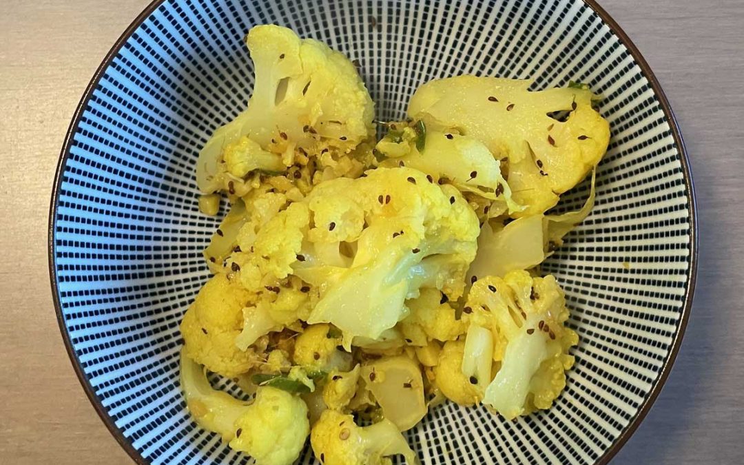 CAULIFLOWER WITH AJWAIN AND GINGER AJWAIN WALI GOBI