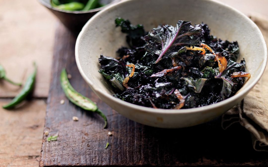 WINTER KALE IN A KASHMIRI STYLE KALE KI KASHMIRI SABZI