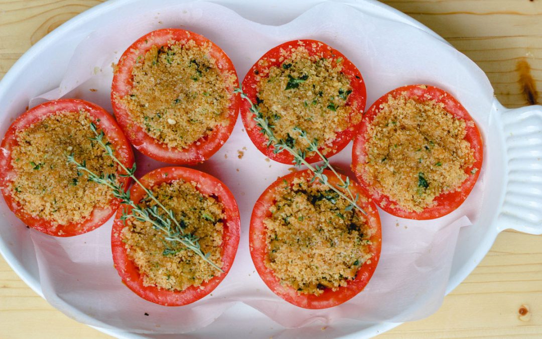 Pomodoro al gratine (gratinéed tomatoes)