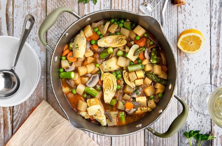 Menestra de verduras I (Spanish-style stewed vegetables)