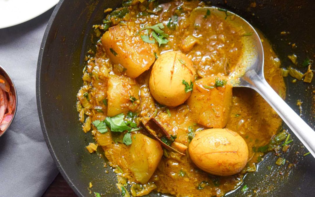 Egg and potato curry