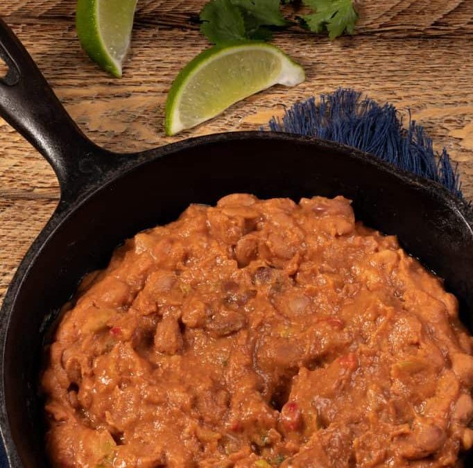 Spicy refried beans