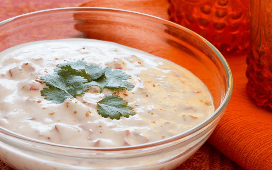 Banana and coconut raita