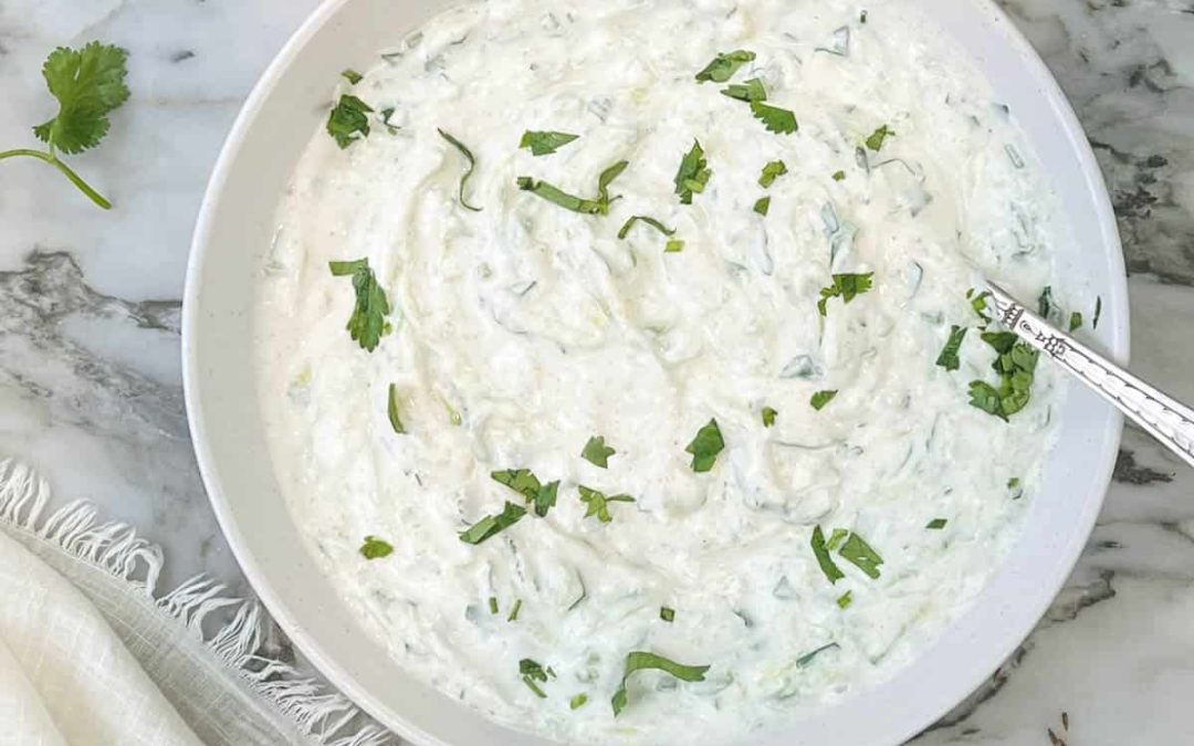 Cucumber raita