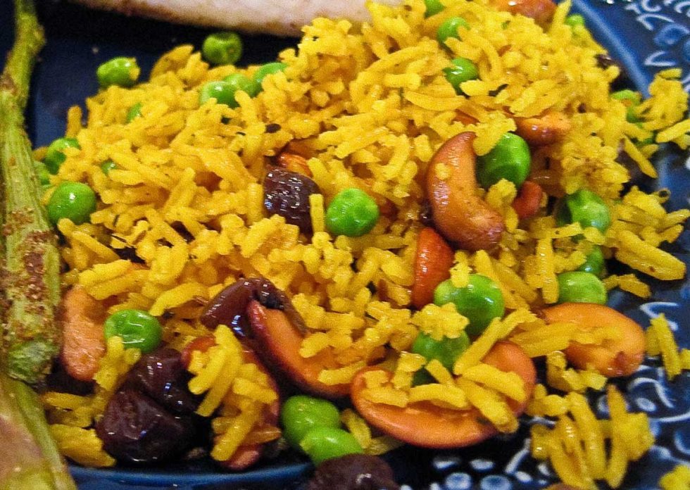 Vibrant Vegetable & Nut Rice Pilaf Recipe
