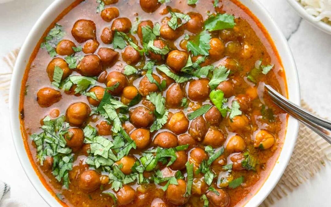 Curried Whole Brown Chickpeas CHOLE