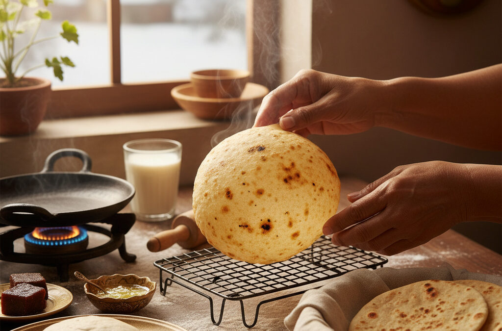 Griddle-Baked Chenna Whole Wheat Bread CHENNA CHAPATI