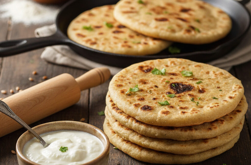 Griddle-Baked Yogurt Whole Wheat Bread DAHI CHAPATI