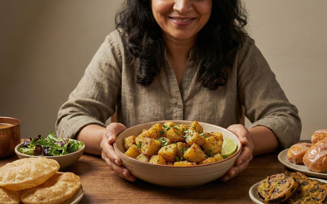 Crusty Potatoes with White Poppy Seeds MASALA ALOO