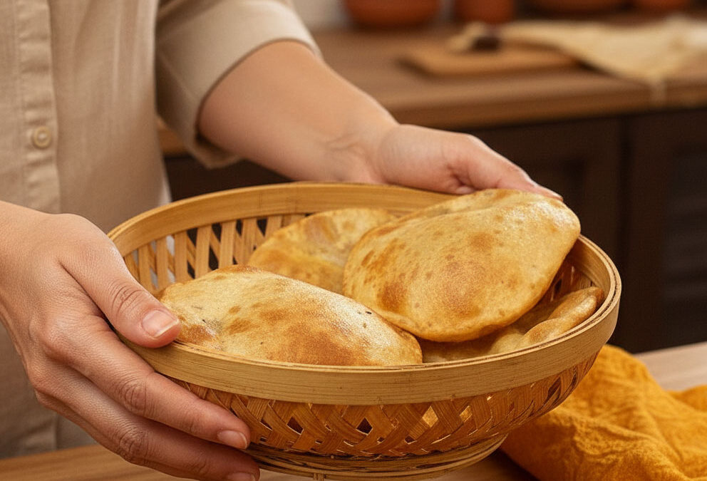 Deep-Fried Sweet Potato Whole Wheat Bread SHAKARKAND POORI