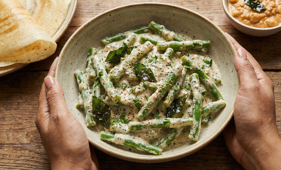 Green Beans in Yogurt–Poppy Seed Sauce BARBATTI TARI SABJI