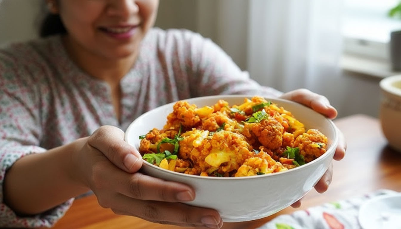 Spicy Cauliflower with Braised Tomato GOBHI TAMATAR SABJI