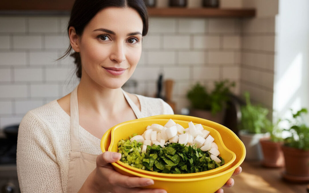 White Radish with Chopped Radish Greens MOOLI SABJI