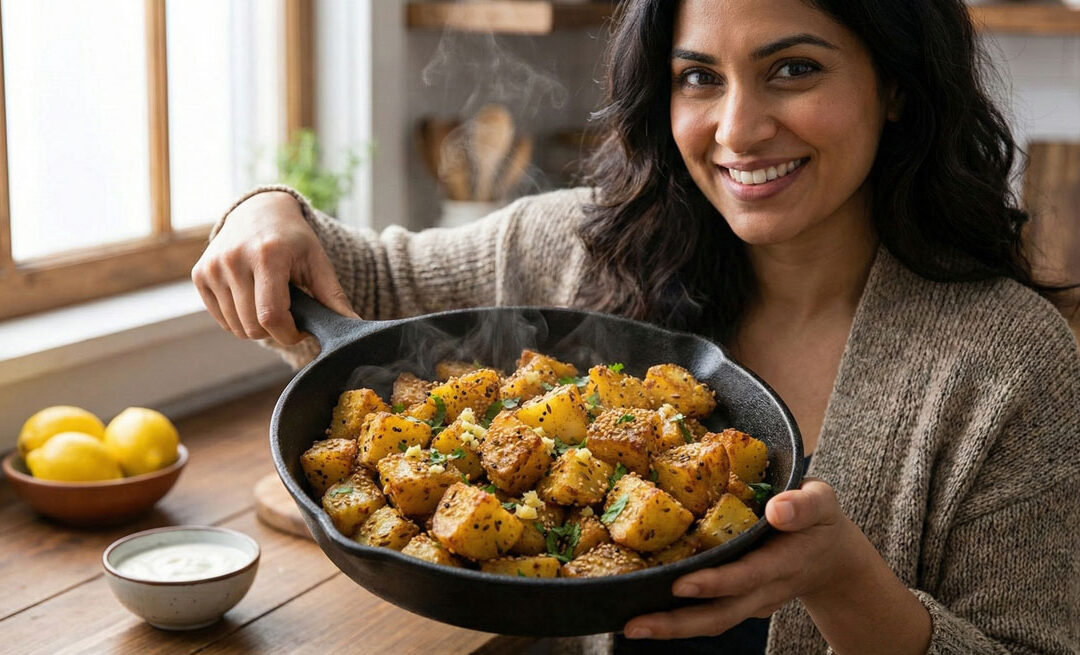 Sesame Yogurt Potatoes EKADASEE TIL ALOO BHAJI