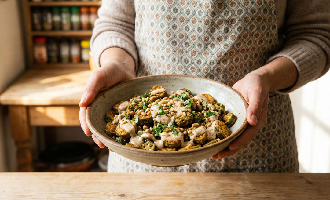Sliced Okra in Seasoned Yogurt BHINDI BHAJI