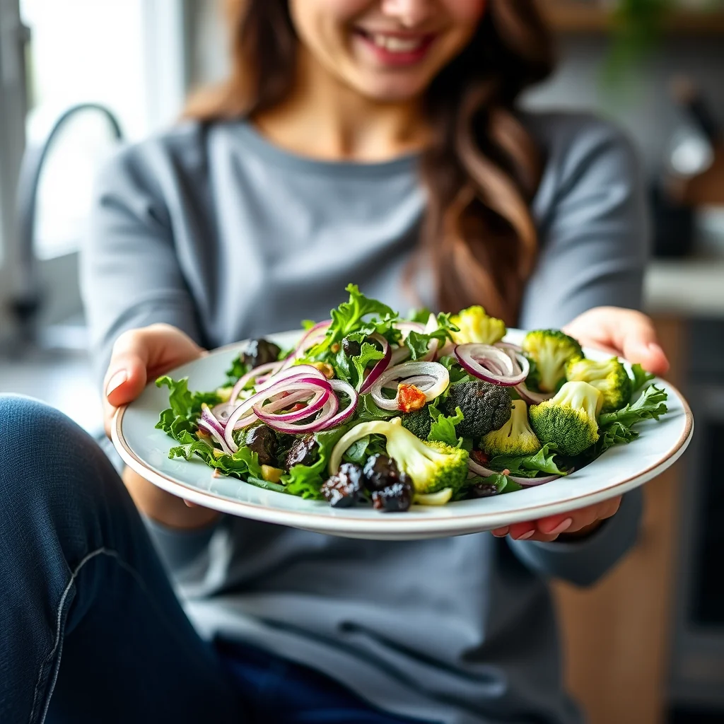 Calcium-Rich Crisp Green Salad – vegetarian recipe