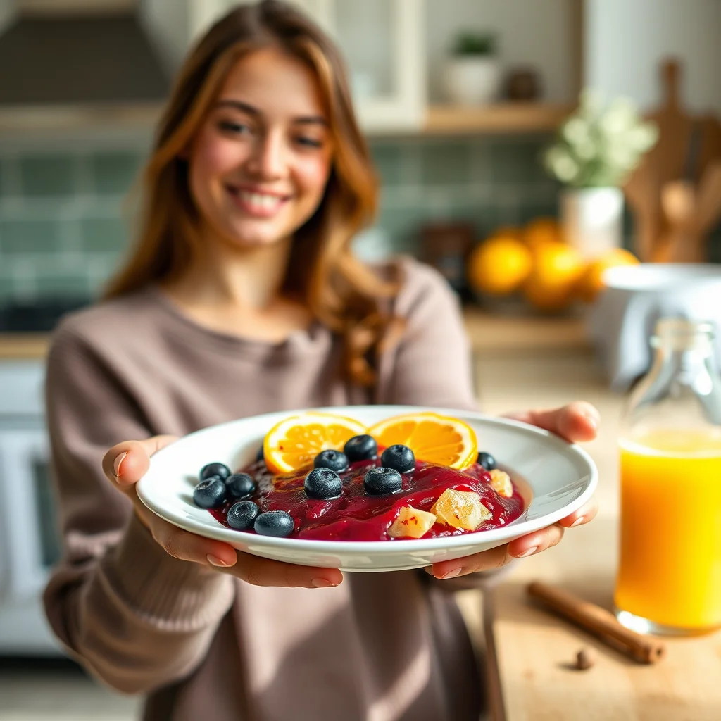 Vibrant Blueberry Orange Sauce – vegetarian recipe
