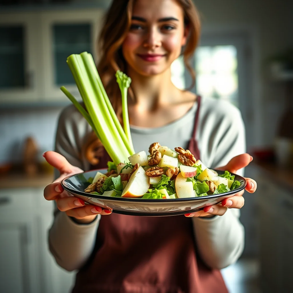 Vegetarian Apple and Walnut Salad – vegetarian recipe