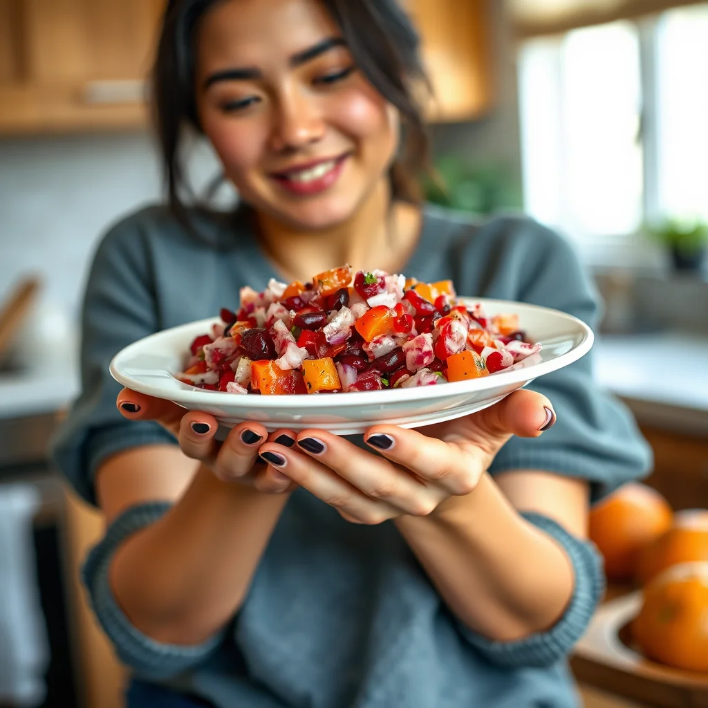 Homemade Cranberry Ginger Relish – vegetarian recipe