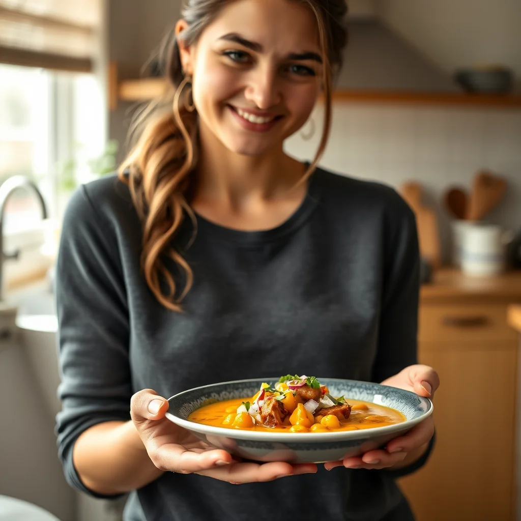 Curried Kabocha Squash and Chickpea Soup – vegetarian recipe